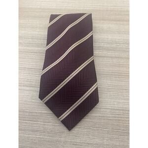Pavone Men’s Formal Necktie Burgundy Multicolor Neck Tie 100% Silk Made in Italy